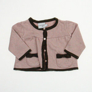 Noruega Girls Pink | Brown Cardigan size: *3-6 Months